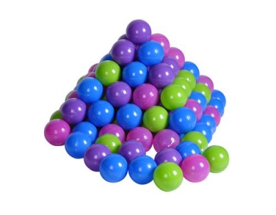 Bälleset Ø6 cm - 100 balls/softcolor/