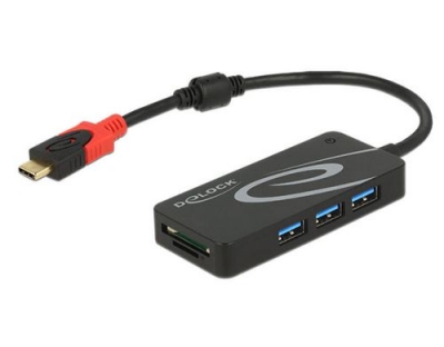 Delock USB 3.1 Hub Gen 1 Hub USB Type-C