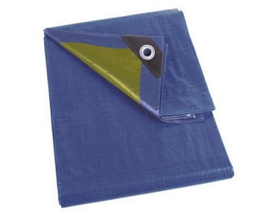 ABDECKPLANE - BLAU/KHAKI - STARK