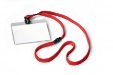 Durable Namensschild m. Textilband 60x90mm