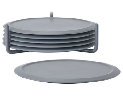 Zone Glasuntersetzer 6er Set dunkelgrau