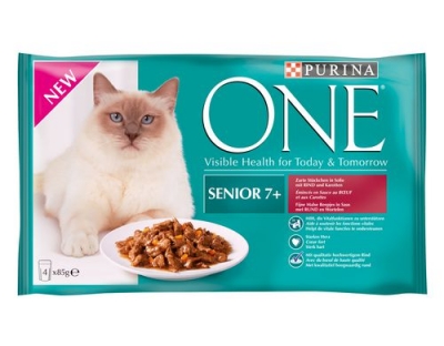 Purina One Nassfutter Senior Rind