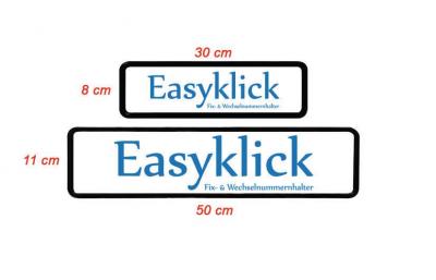 EASYKLICK Kennzeichenhalter Set