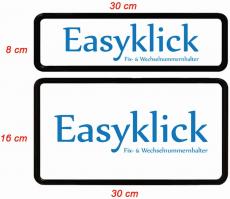 EASYKLICK Kennzeichenhalter Set