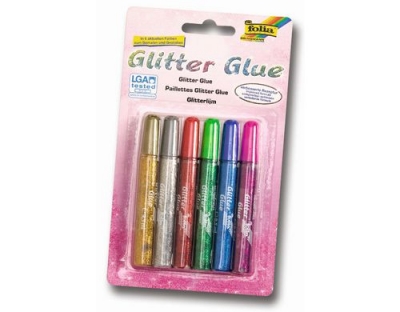 Folia Glitter Glue 6er