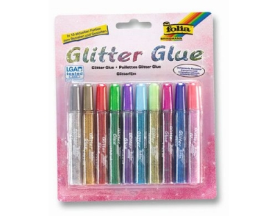 Folia Glitter Glue 10er