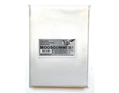 Folia Moosgummi weiss
