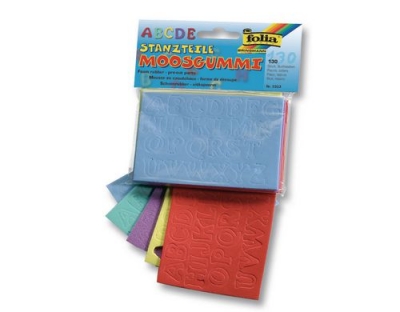 Folia Moosgummi-Stanzteile Buchstaben