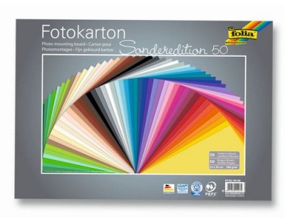 Folia Fotokarton 50er Pack sortiert