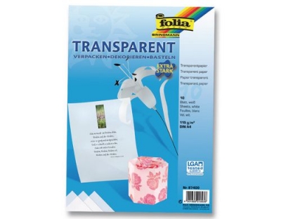 Folia Transparentpapier extra stark weiss