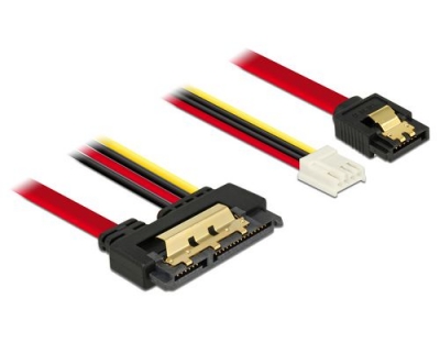 Delock SATA Kabel & Floppy Buchse, 30cm