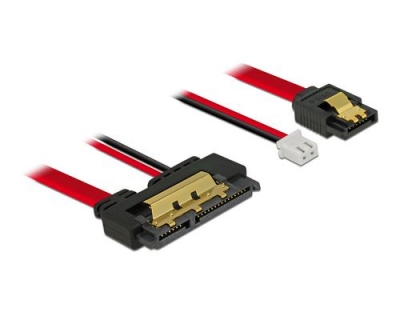 Delock SATA Kabel & 2Pin Strom, 20cm
