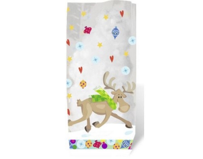 URSUS Weihnachtsbeutel Elche 19 cm