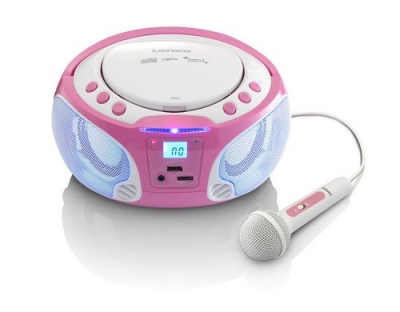 Lenco SCD-650 CD-Player, Pink