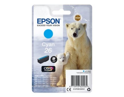 Tinte Epson C13T26124012, cyan, 4.5ml