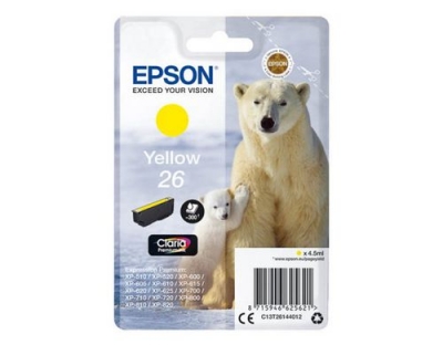 Tinte Epson C13T26144012, yellow, 4.5ml