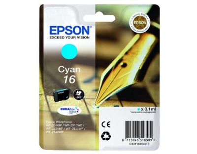 Tinte Epson C13T16224012, cyan, 165 Seiten