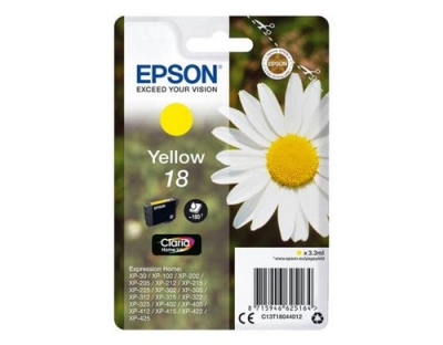 Tinte Epson C13T18044012, yellow, 180 S