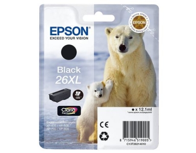 Tinte Epson C13T26214012 XL, black, 12.2ml