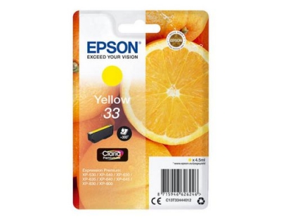 Tinte Epson C13T33444012, yellow, 300 S