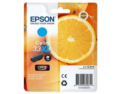 Tinte Epson C13T33624012, cyan, 650 Seiten