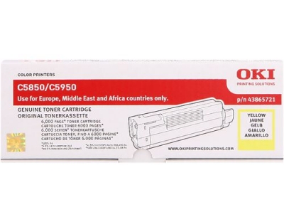 Toner yellow zu OKI C5850/5950