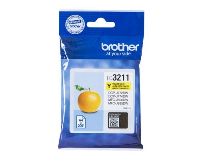 Tinte Brother LC-3211Y, yellow