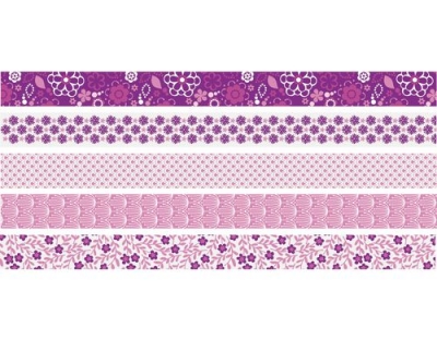 Heyda Washi Tape Blumen mini pink