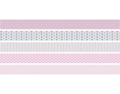Heyda Washi Tape Pastell mini rosa