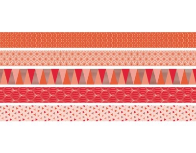 Heyda Washi Tape Triangle koralle