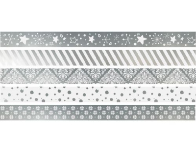 Heyda Washi Tape Weihnachten silber