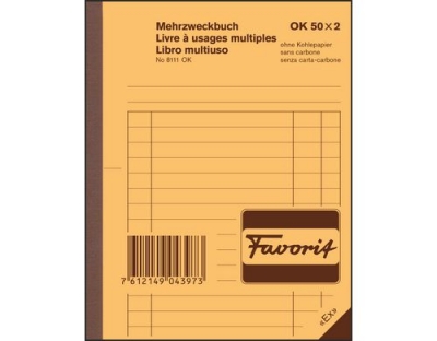 Favorit Mehrzweckbuch 50x2 Blatt