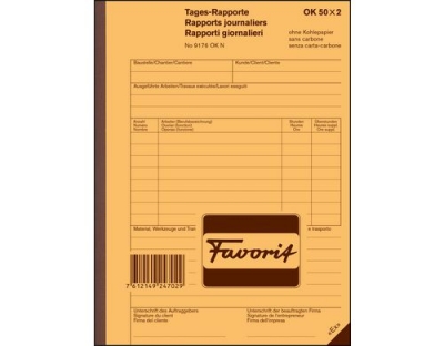 Favorit Tages-Rapporte 50x2 Blatt