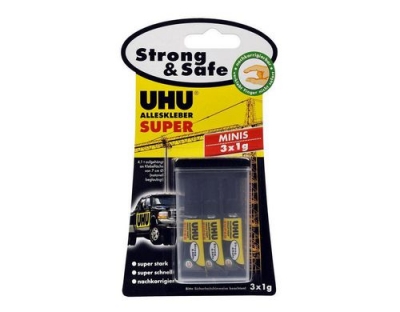 UHU Alleskleber Super Strong&Safe 3x1g