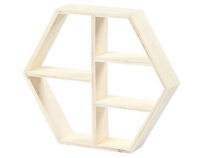Creativ Company Holzregal 6-eck