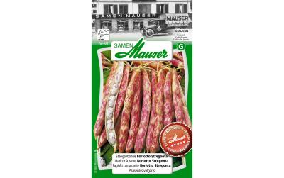 Stangenbohne Borlotti Stregonta