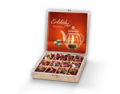 Creano Erblühtee in Holz-Box 12er Set