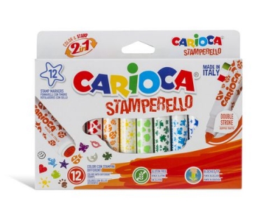 Carioca Fasermaler inkl. Stempel Stamperell