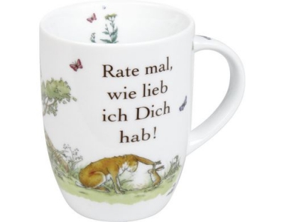 Könitz Tasse Rate mal wie lieb ich Dich hab