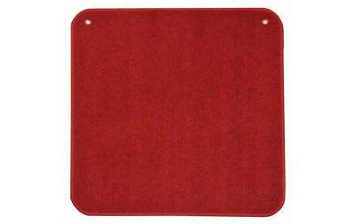 Teppich rot uni, 60 x 60 cm