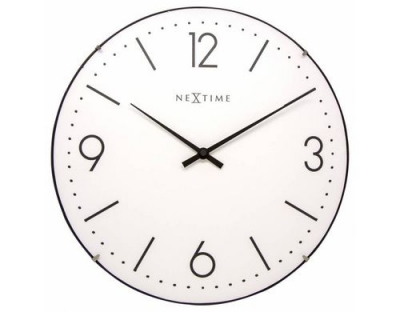 NexTime Wanduhr Basic Weiss