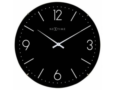 NexTime Wanduhr Basic Schwarz