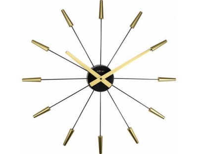 NexTime Wanduhr Plug Inn Gold
