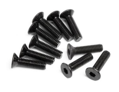 FLAT HEAD SCREW M3X12MM 10PCS