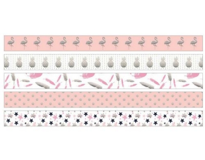 URSUS Washi Tape Tropic Flamingo