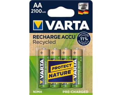 VARTA Akku AA Recycled AA 2100mAh 4er-Pack