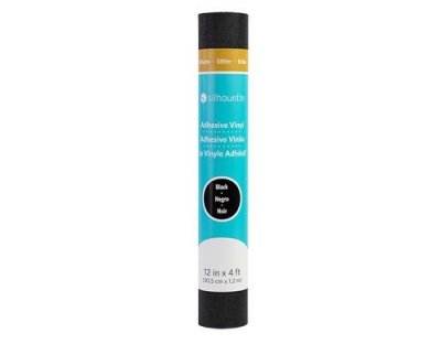 Silhouette Glitter Vinyl schwarz