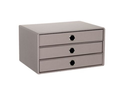 Rössler S.O.H.O. 3er Schubladenbox taupe