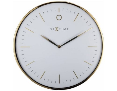 NexTime Wanduhr Glamour weiss