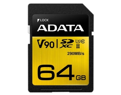 ADATA SDXC Card 64GB, Premier ONE UHS-II